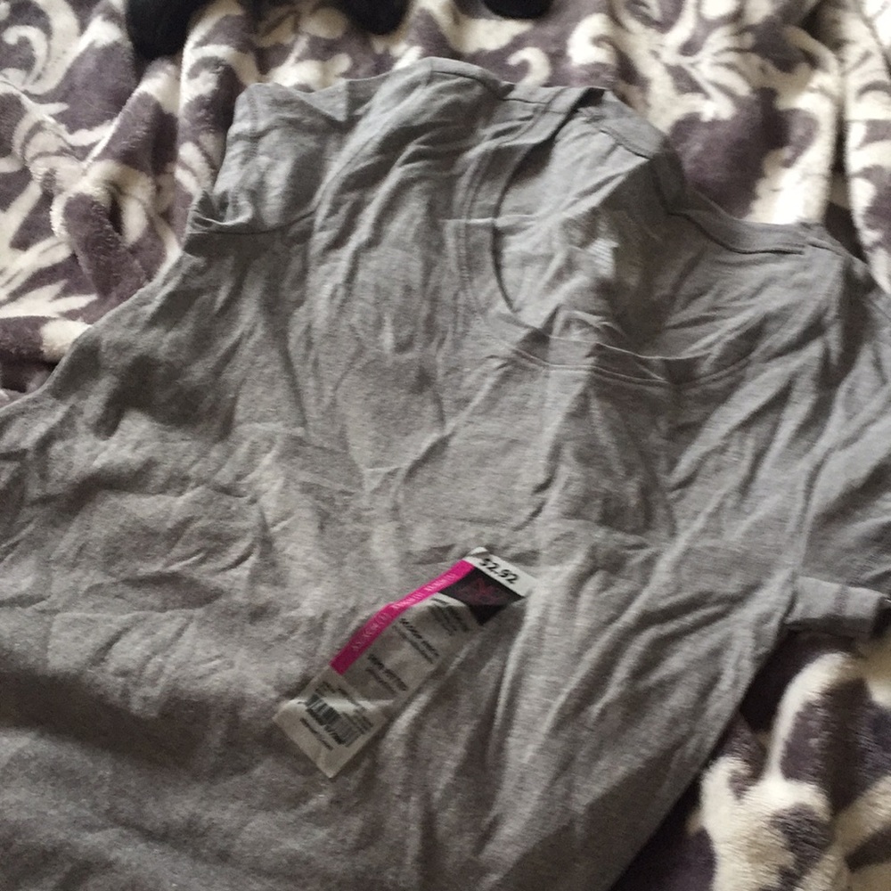 Never worn Gray scoop neck T-shirt